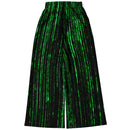 Women's Goth Punk Harajuku Matrix Pattern Flared Joggers