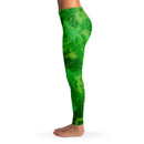 St Patrick's Day Green Splatter Leggings - G Hatch Clothing 