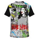 No-one Cares Punk Pop Art T-Shirt - G Hatch Clothing 