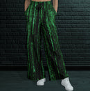 Women's Goth Punk Harajuku Matrix Pattern Flared Joggers