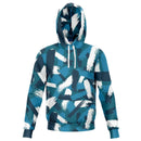 Frozen Blue Brushstroke Pull Over Hoodie - G Hatch Clothing 