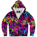 Fluorescent Graffiti Alternative Hip Hop Streetwear Hoodie - Young Savage  