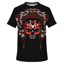 Native American Skull T-Shirt - G Hatch Clothing 