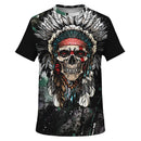 Native American Skull T Shirt - G Hatch Clothing 