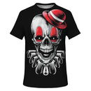 Evil Clown Skull Black T Shirt - G Hatch Clothing 