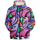 Graffiti Hip Hop Microfleece Alternative Hoodie - Young Savage  