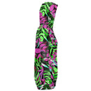 Colourful Leaves Long Line Hoodie Dress - G Hatch Clothing 