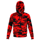 Red Camouflage Pull Over Hoodie - G Hatch Clothing 