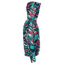 Colourful Leaves Print Fashion Pull Over Hoodie - G Hatch Clothing 