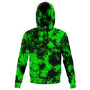Fluorescent Green Tie Dye Pattern Fashion Hoodie - G Hatch Clothing 