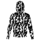 Urban Black White Camouflage Hoodie - G Hatch Clothing 