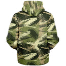 Army Green Camouflage Fleece Hoodie Alternative Streetwear - Young Savage  