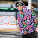 Graffiti Hip Hop Microfleece Alternative Hoodie - Young Savage  