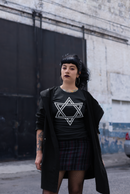 Unisex Punk Goth Star Of David Israel Sioux Style T-Shirt