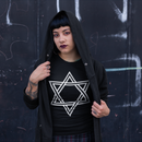 Unisex Punk Goth Star Of David Israel Sioux Style T-Shirt