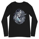 Tattoo Girl Unisex Long Sleeve Black T-Shirt - Young Savage  